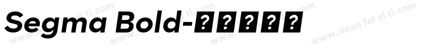 Segma Bold字体转换